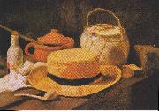 Still Life with Straw Hat Vincent Van Gogh